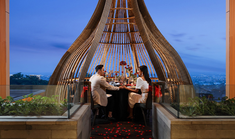 Romantic Dinner at Sky Deck - Padma Hotel Semarang