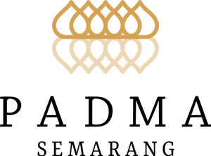 a logo of padma hotel semarang in a form of a lotus